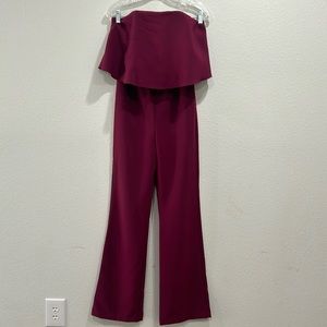 Socialite Strapless Popover Jumpsuit SZ small